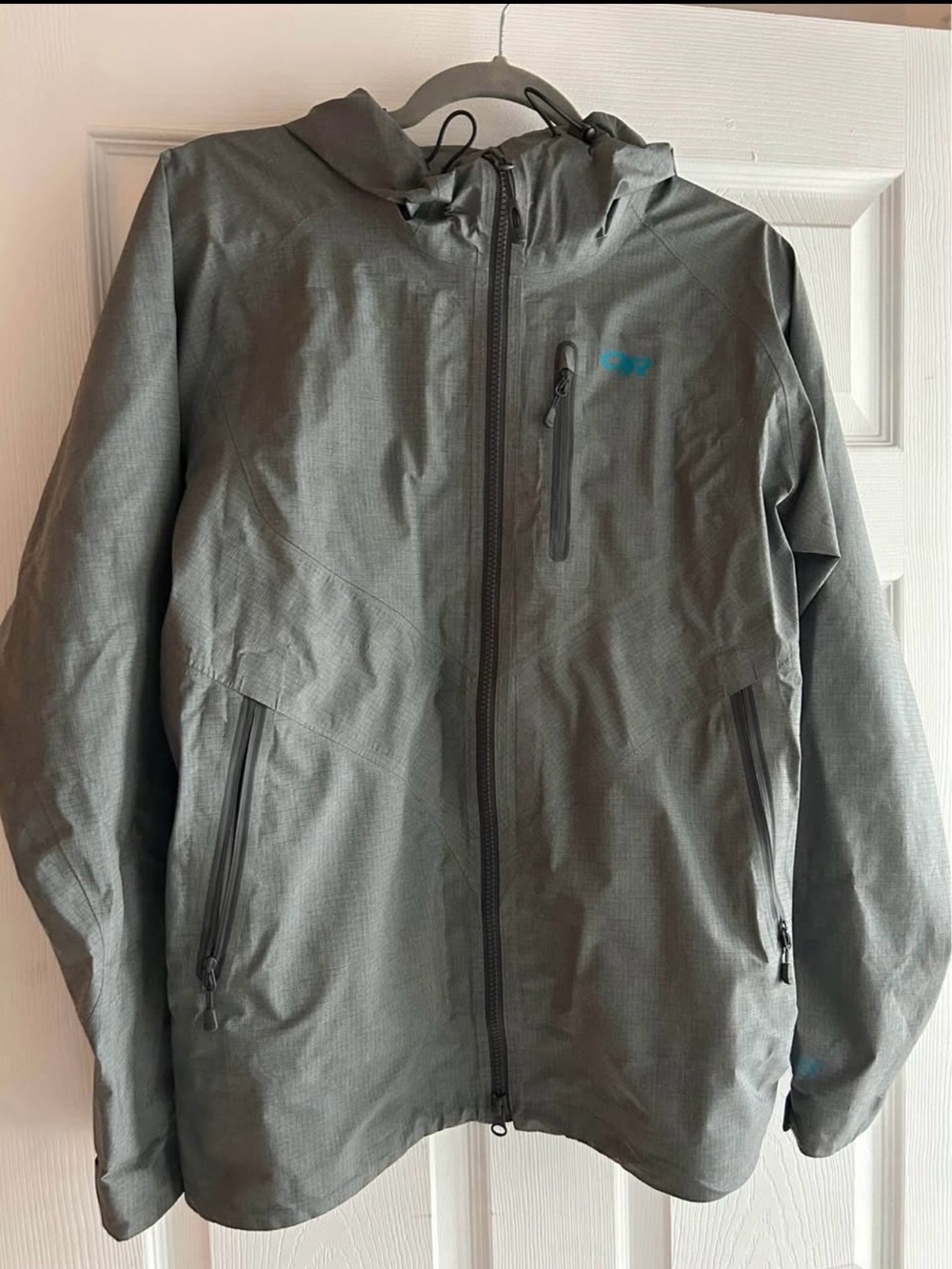 Outdoor Research Gray Hooded Shell Jacket